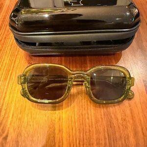 Brain Dead Green Sunglasses with Case